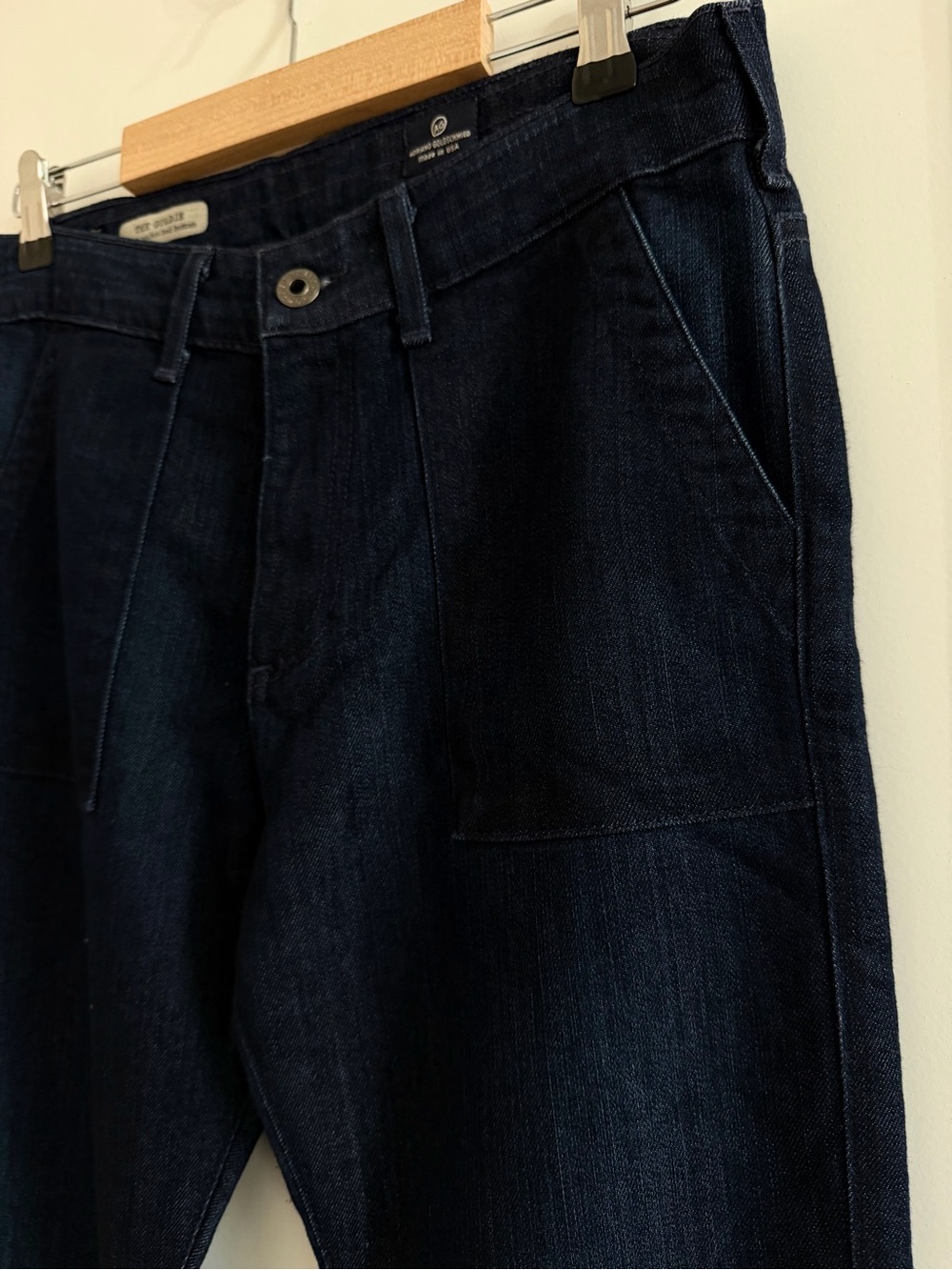 Ag Adriano Goldschmied The Goldie Dark Indigo Bell Bottom Jeans - Picture 4 of 8